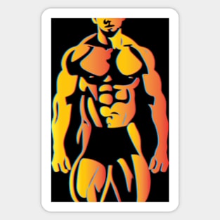 Male Physique Sticker